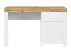 Black Red White Kirjoituspöytä BRW Holten 1D1S, Valkoinen/ruskea