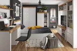 Black Red White Kirjoituspöytä BRW Holten 1D1S, Valkoinen/ruskea -Olohuoneen kalusteet myymälä kirjoituspoyta brw holten 1d1s valkoinenruskea 4c0a7 halvempi reference