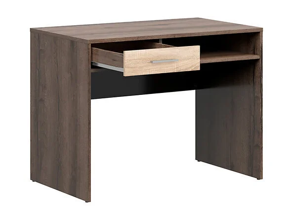 Black Red White Kirjoituspöytä BRW Nepo Plus 1S, Ruskea / Tammi 3 Black Red White Kirjoituspöytä BRW Nepo Plus 1S, Ruskea / Tammi - Image 3