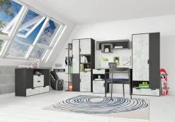 Meblar Kirjoituspöytä Nano 09, Harmaa -Olohuoneen kalusteet myymälä kirjoituspoyta nano 09 harmaa 90e84 netistai reference