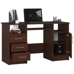 Kirjoituspöytä NORE Ana, 124 Cm, Tummanruskea -Olohuoneen kalusteet myymälä kirjoituspoyta nore ana 124 cm tummanruskea a6af2 netistai reference