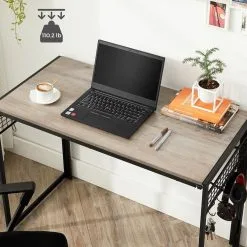 Kirjoituspöytä Songmics 100x50 Cm, Harmaa/musta -Olohuoneen kalusteet myymälä kirjoituspoyta songmics 100x50 cm harmaamusta 1f4c9 halvempi reference