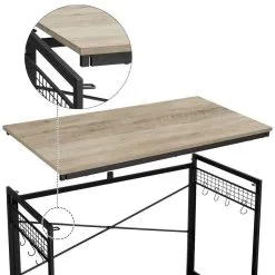 Kirjoituspöytä Songmics 100x50 Cm, Harmaa/musta -Olohuoneen kalusteet myymälä kirjoituspoyta songmics 100x50 cm harmaamusta c5b0e hinta reference