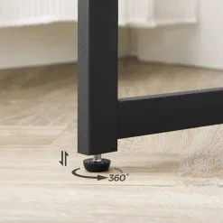 Kirjoituspöytä Songmics 100x50 Cm, Harmaa/musta -Olohuoneen kalusteet myymälä kirjoituspoyta songmics 100x50 cm harmaamusta d4612 palaute reference