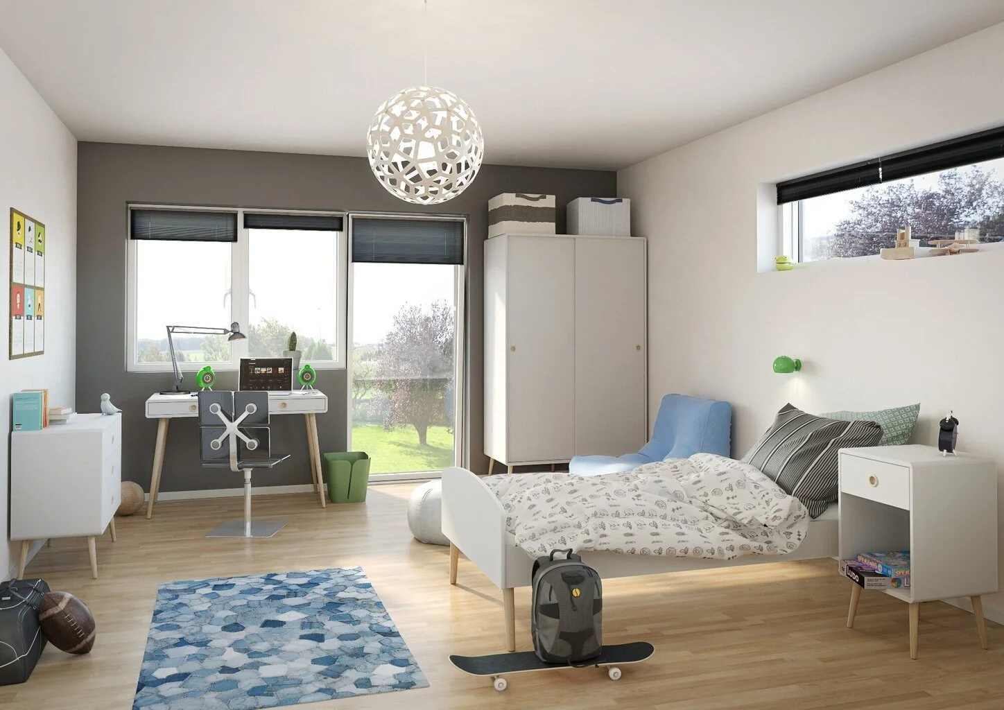 Kirjoituspöytä Steens Soft Line 078, Valkoinen 5 Kirjoituspöytä Steens Soft Line 078, Valkoinen - Image 5