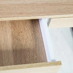 Home4you Kirjoituspöytä STUDY 90x60xH76cm, Materiaali: Melamiinilevy, Väri: Tammi / Valkoinen -Olohuoneen kalusteet myymälä kirjoituspoyta study 90x60xh76cm materiaali melamiinilevy vari tammi f5220 hinta reference