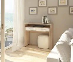 Meblocross Kirjoituspöytä Zoom, Valkoinen/tammi 4 Meblocross Kirjoituspöytä Zoom, Valkoinen/tammi -Olohuoneen kalusteet myymälä kirjoituspoyta zoom valkoinentammi 00838 hinta reference