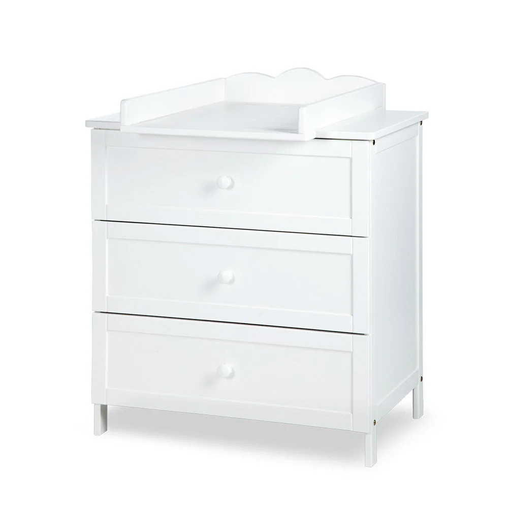 KLUPS Lipasto Hoitopöydällä Klupś Oliver, Valkoinen 1 KLUPS Lipasto Hoitopöydällä Klupś Oliver, Valkoinen