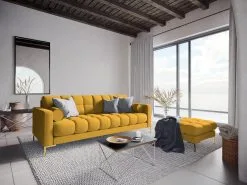 Kolmen Hengen Sohva Cosmopolitan Design Siena, Keltainen. -Olohuoneen kalusteet myymälä kolmen hengen sohva cosmopolitan design siena keltainen 8e6c0 palaute reference