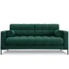 Kolmen Hengen Sohva Cosmopolitan Design Siena, Tummanvihreä/musta