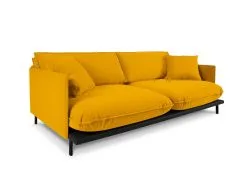 Interieurs86 Kolmen Hengen Sohva Interieurs 86 Auguste, Keltainen 8 Interieurs86 Kolmen Hengen Sohva Interieurs 86 Auguste, Keltainen -Olohuoneen kalusteet myymälä kolmen hengen sohva interieurs 86 auguste keltainen a8272 netistai reference