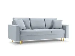 Kolmen Istuttava Sohva Mazzini Sofas Cartadera, Vaaleansininen/kultainen