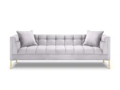 Kolmen Istuttava Veluurisohva Micadoni Home Karoo, Hopea -Olohuoneen kalusteet myymälä kolmen istuttava veluurisohva micadoni home karoo hopea 51837 hinta reference