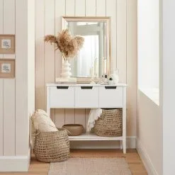 Konsoli SoBuy FSB51-W, Valkoinen -Olohuoneen kalusteet myymälä konsoli sobuy fsb51 w valkoinen 28177 netistai reference