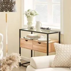 Konsoli SoBuy FSB54-N, Musta/ruskea 8 Konsoli SoBuy FSB54-N, Musta/ruskea -Olohuoneen kalusteet myymälä konsoli sobuy fsb54 n mustaruskea 496ea netistai reference