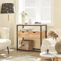 Konsoli SoBuy FSB54-N, Musta/ruskea 11 Konsoli SoBuy FSB54-N, Musta/ruskea -Olohuoneen kalusteet myymälä konsoli sobuy fsb54 n mustaruskea a4413 osta reference