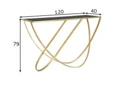 Konsolipöytä Glam, 120x40x79 Cm, Kultainen Väri -Olohuoneen kalusteet myymälä konsolipoyta glam 120x40x79 cm kultainen vari 52668 hinta reference