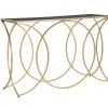 Konsolipöytä Glam 120x40x79 Cm, Kulta/musta