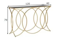 Konsolipöytä Glam 120x40x79 Cm, Kulta/musta 3 Konsolipöytä Glam 120x40x79 Cm, Kulta/musta -Olohuoneen kalusteet myymälä konsolipoyta glam 120x40x79 cm kultamusta 665e1 hinta reference