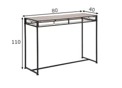 Konsolipöytä Industrial, Musta/ruskea -Olohuoneen kalusteet myymälä konsolipoyta industrial mustaruskea 1b3c3 palaute reference