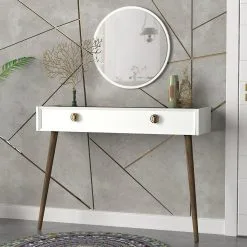 Konsolipöytä Ja Peilisetti Kalune Design Nadya Aynali, Valkoinen -Olohuoneen kalusteet myymälä konsolipoyta ja peilisetti kalune design nadya aynali 443d0 halvempi reference