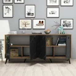 Konsolipöytä Kalune Design Elite 1618, Musta/ruskea -Olohuoneen kalusteet myymälä konsolipoyta kalune design elite 1618 mustaruskea 39bb1 halvempi reference