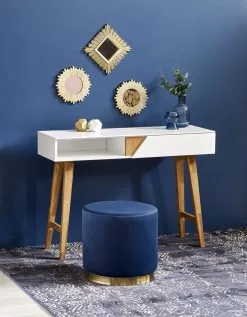 Halmar Konsolipöytä KN1, Valkoinen/tammi