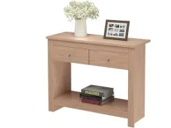 Konsolipöytä Notio Living Eddie, Tammen Väri -Olohuoneen kalusteet myymälä konsolipoyta notio living eddie tammen vari 6704c netistai reference