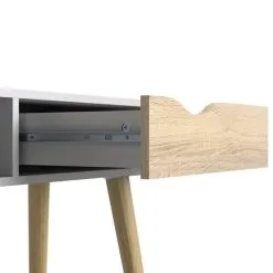 Tvilum Konsolipöytä Oslo, Valkoinen / Tammi 5 Tvilum Konsolipöytä Oslo, Valkoinen / Tammi -Olohuoneen kalusteet myymälä konsolipoyta oslo valkoinen tammi aac7c netistai reference