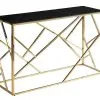Konsolipöytä Signal Meble Escada, Kulta/musta