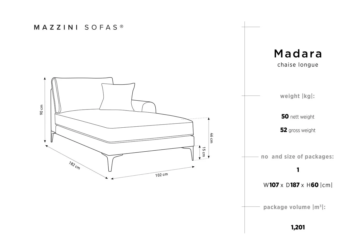 Mazzini Sofas Kuchette Mazzini Sohvat Madara, Sininen/musta 6 Mazzini Sofas Kuchette Mazzini Sohvat Madara, Sininen/musta - Image 6