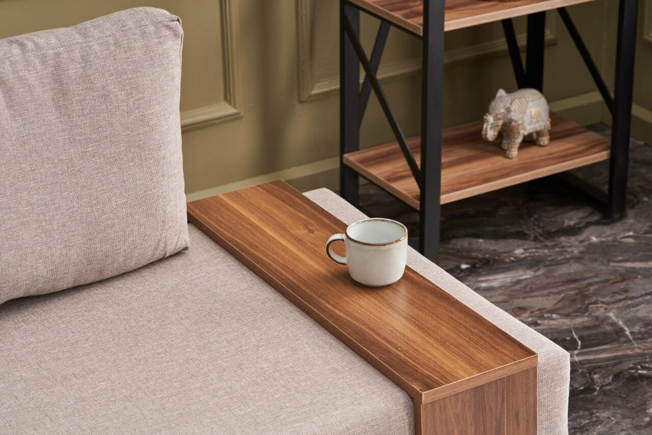 Kulmanojatuoli Kalune Design, Vasen, Beige 4 Kulmanojatuoli Kalune Design, Vasen, Beige - Image 4