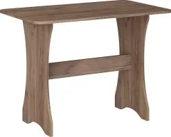 Meblocross Kulmaruokailuryhmä Jakkaroilla, Tummanruskea/valkoinen -Olohuoneen kalusteet myymälä kulmaruokailuryhma jakkaroilla tummanruskeavalkoinen 1258f netistai reference