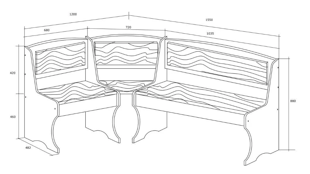 Meblocross Kulmaruokailuryhmä, Tammi/hiekka 5 Meblocross Kulmaruokailuryhmä, Tammi/hiekka - Image 5