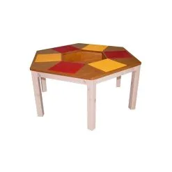 Ei Määritelty Kuusikulmainen Leikkipöytä Lego 64 Cm, Punainen/keltainen