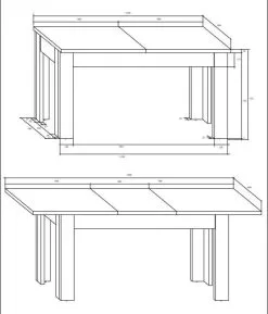 Meblocross Laajennettava Keittiöpöytä Maximus R, Tammi. -Olohuoneen kalusteet myymälä laajennettava keittiopoyta maximus r tammi 9601a palaute reference