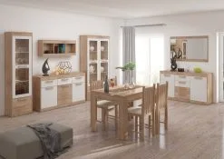 Meblocross Laajennettava Keittiöpöytä Maximus R, Tammi. -Olohuoneen kalusteet myymälä laajennettava keittiopoyta maximus r tammi f80bf netistai reference