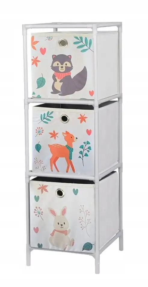 Lasten Hylly Leluille Tiga-2, Valkoinen 1 Lasten Hylly Leluille Tiga-2, Valkoinen