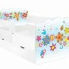 Amila Lasten Sänky Patjalla ALEX 26 160x80 Cm, Liinavaatelaatikko Ja Irrotettava Suojakaide