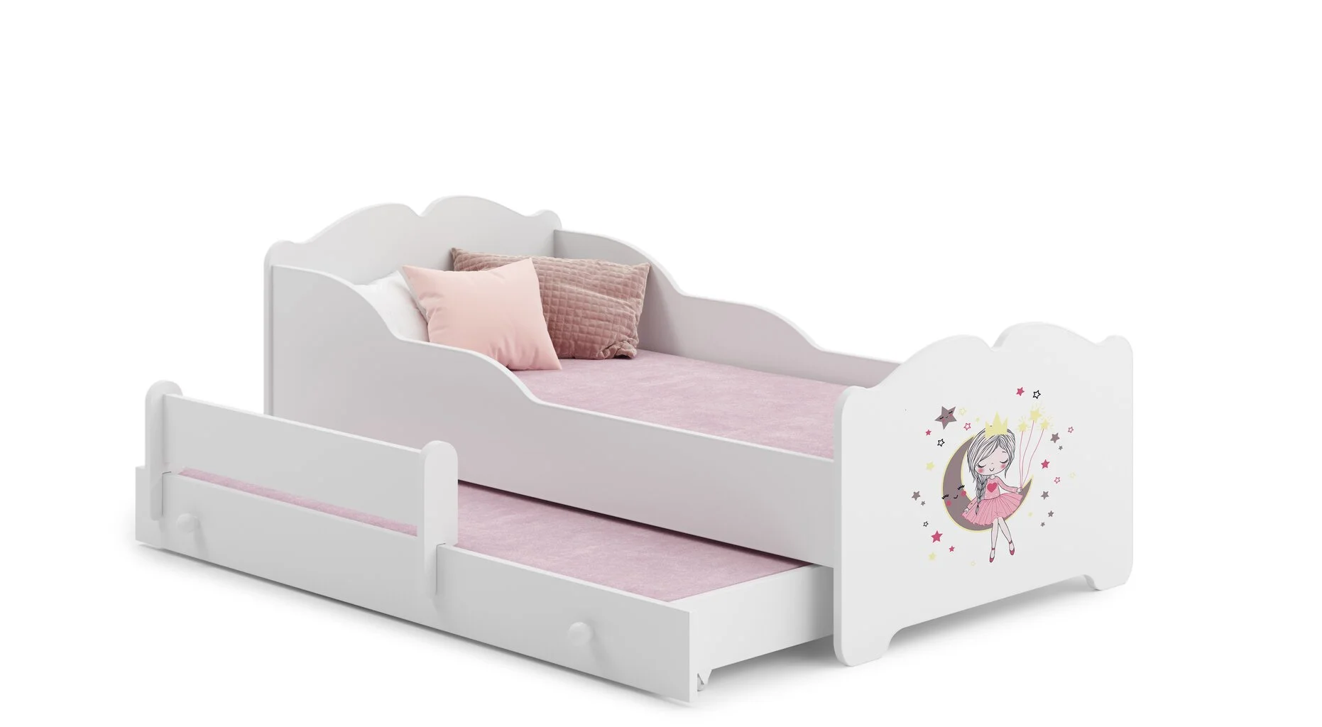 ADRK Furniture Lasten Sänky Ximena II Sleeping Princess 160x80cm + Patja 1 ADRK Furniture Lasten Sänky Ximena II Sleeping Princess 160x80cm + Patja