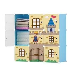 Lasten Vaatekaappi Funlandia 9, Keltainen