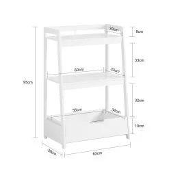 Lastenhuoneen Hylly SoBuy KMB31-W, Valkoinen -Olohuoneen kalusteet myymälä lastenhuoneen hylly sobuy kmb31 w valkoinen cb989 palaute reference