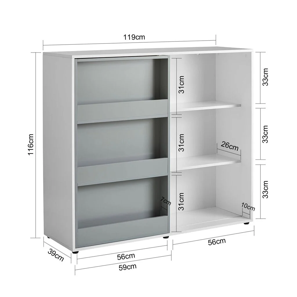 Lastenhuoneen Hylly SoBuy KMB33-W, Valkoinen 4 Lastenhuoneen Hylly SoBuy KMB33-W, Valkoinen - Image 4