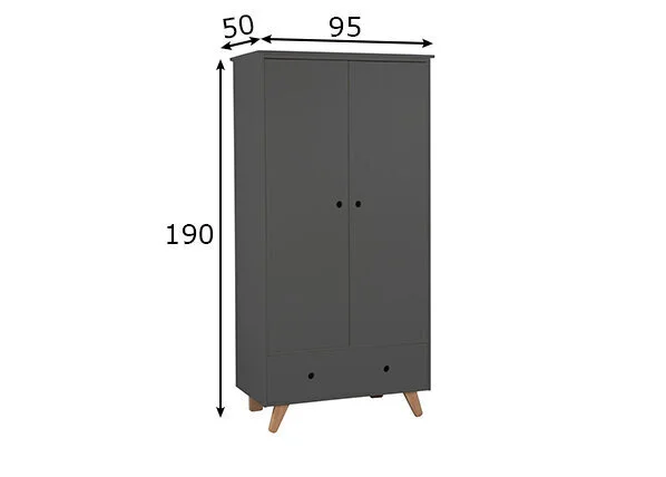 LaNatura Lastenhuoneen Vaatekaappi 2 LaNatura Lastenhuoneen Vaatekaappi - Image 2