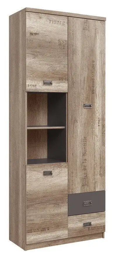 Black Red White Lattiahylly Malcolm, Ruskea 2 Black Red White Lattiahylly Malcolm, Ruskea - Image 2