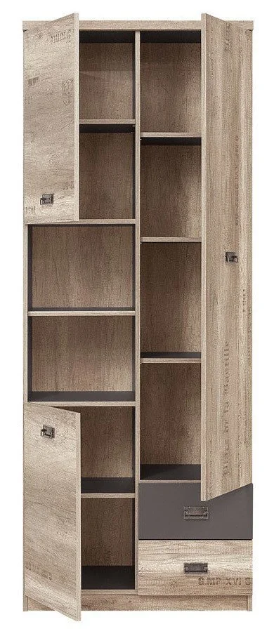 Black Red White Lattiahylly Malcolm, Ruskea 3 Black Red White Lattiahylly Malcolm, Ruskea - Image 3