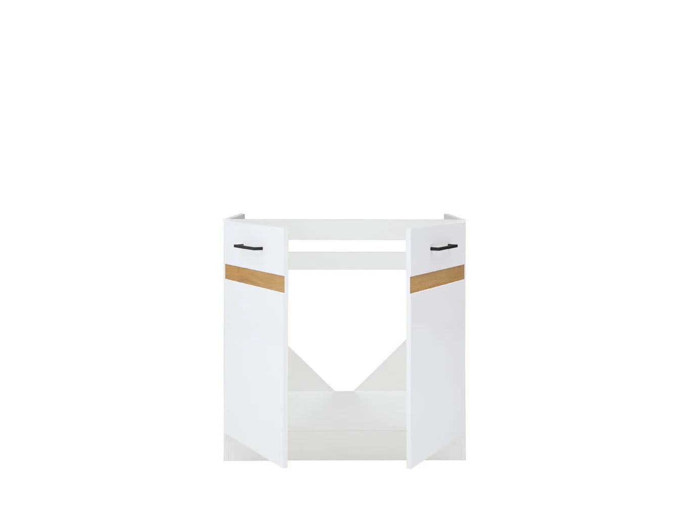 Black Red White Lattiakaappi Junona Line DK2D 80/82, Sonoma/wenge 3 Black Red White Lattiakaappi Junona Line DK2D 80/82, Sonoma/wenge - Image 3