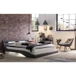 LED Valaistu Sänky + Patja 180x200 Cm -Olohuoneen kalusteet myymälä led valaistu sanky patja 180x200 cm d58e7 palaute reference