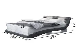 LED Valaistu Sänky + Patja 180x200 Cm -Olohuoneen kalusteet myymälä led valaistu sanky patja 180x200 cm db76a hinta reference