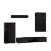 ADRK Furniture Leon, Kiiltävä Musta